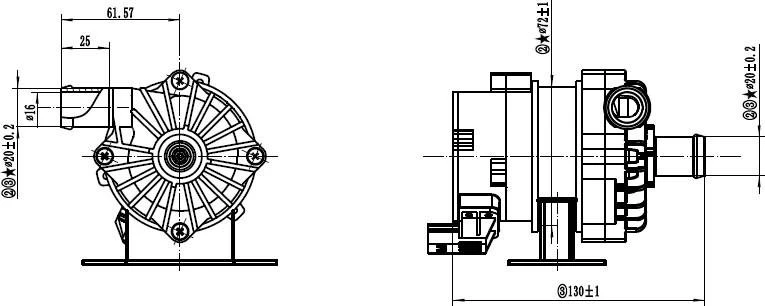 electric water pump structure